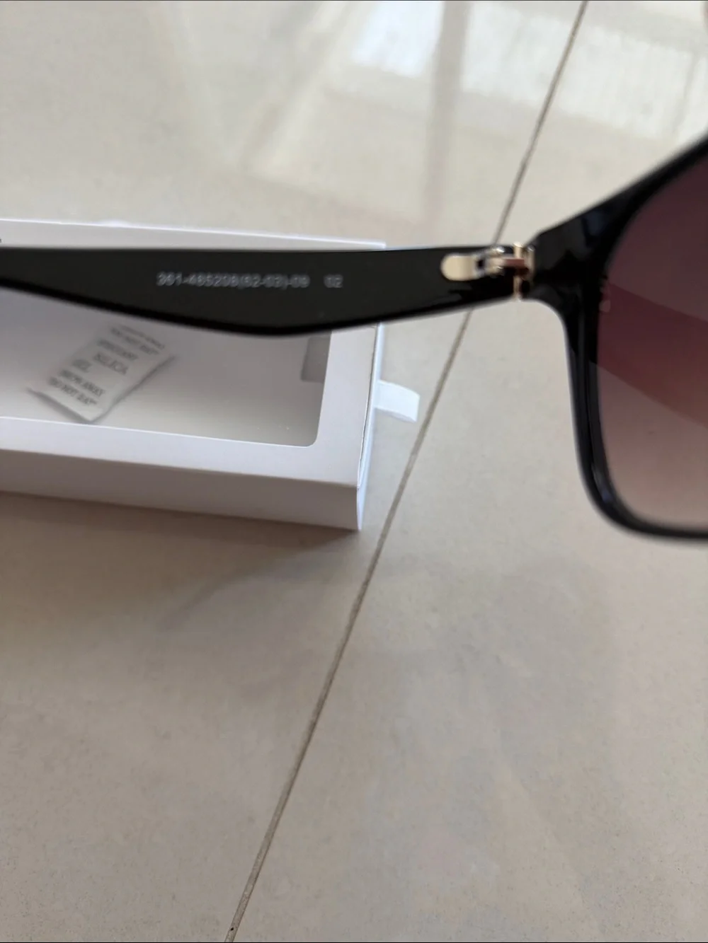 Uniqlo Black Frame UV protection Sunglasses with brown lens
